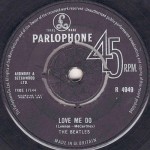 Love Me Do single label