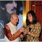 Ravi Shankar with Olivia Harrison