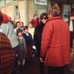 Paul McCartney and Beatles assistant Mal Evans venture into town while filming in Austria, 1965