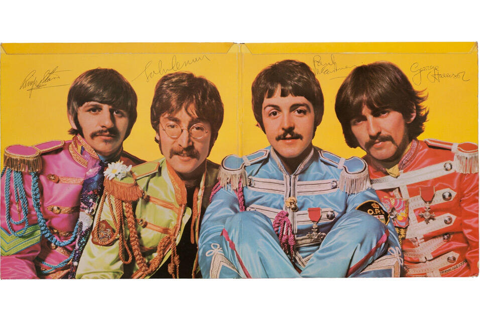 Autographed copy of Beatles' "Sgt. Pepper's LHCB"