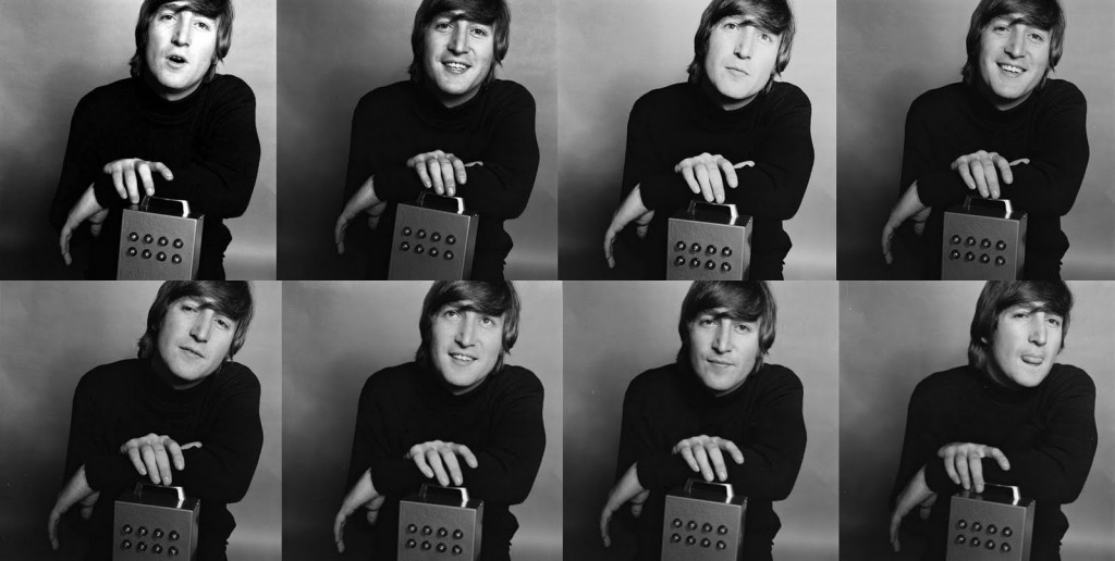 John Lennon with Alex Mardas' Nothing Box