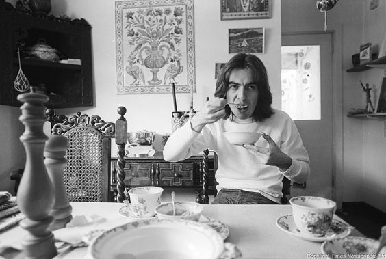 george harrison pictured at his home in esher surrey 6th april