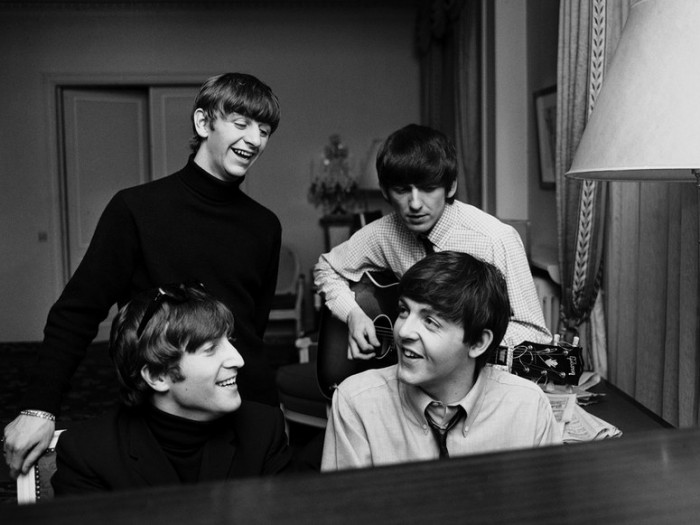 The Beatles composing