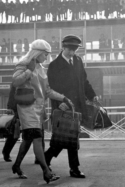 Cynthia and John at Heathrow Airport