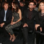 Paul McCartney with Nancy, Ringo Starr with Barbara Grammy 2014