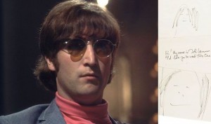 Self portrait of Beatle John Lennon 1